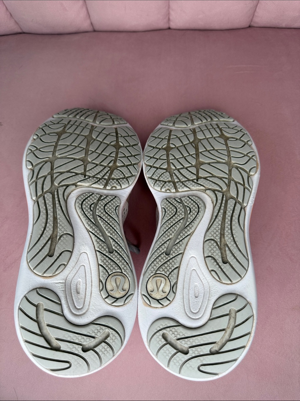 Lululemon Blissfeel Running Shoes Size 9 Vapor Highlight Orange White Sneakers - Picture 6 of 14